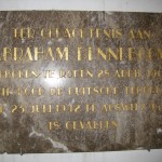 gedenksteen Abraham Denneboom in Metaheerhuis