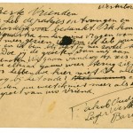 Briefkaart uit Westerbork van Jakob