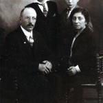 zittend Freerk en Rebecca links achter zonen Miechel en Lazarus