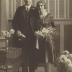 Trouwfoto Abraham van Dam en Jette de Jong