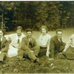 vlnr Bram Denneboom, nicht Bartha , broer Herman en zijn vrouw Eva, broer Jo en nicht Dora