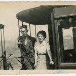 Ducie en Leo op de Drachtster tram