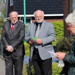 Reina Oudgenoeg sprak bij de Stolpersteine familie Oudgenoeg H J Smitstraat