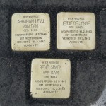 8-8-2017 Stolpersteine gelegd voor familie Van Dam Tolberterstraat
