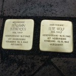 8-8-2017 Stolpersteine gelegd voor Benjamin en Ilse Oudgenoeg-Wolf