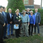 werkgroep Stolpersteine met Gunter Demnig en rabbijn David Gaillard
