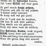 Advertentie in Krant 1920