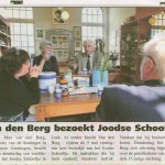 publicatie over het bezoek in de Krant