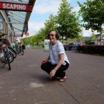 Gilah Vanderhoek uit Australie bij Stolpersteine van haar familie