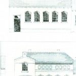 Boven oude en beneden nieuwe synagoge na verbouwing